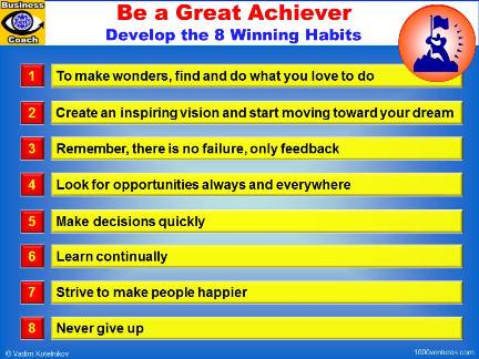 Great Achiever: 8 Winning Habits