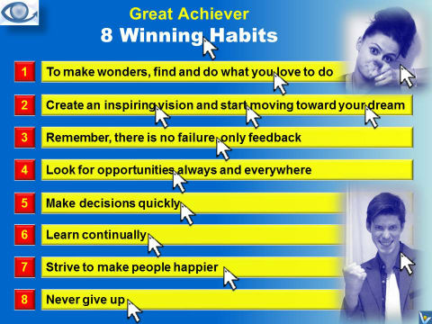 Be a Great Achiever: Devel 8 Winning Habits To Achieve Great Success (emfographics, Vadim Kotelnikov, Julia Vostrilova)