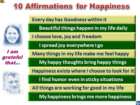 10 Happiness Affirmations