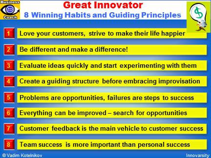 GREAT INNOVATOR: 8 Winning Habits and Guiding Principles