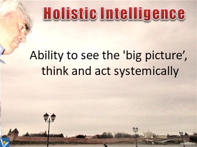 Holistic Intelligence ability to think holistically systemic action Vadim Kotelnikov