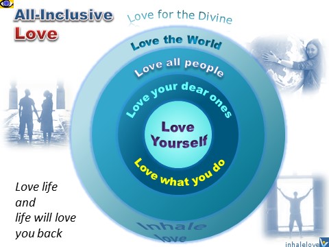Love 360 - All-Inclusive Love: Love Yourself, Love Other People, Love what you do, Love Life, Love the World