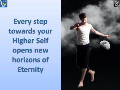 Higher self quotes Vadim Kotelnikov eternity moon sky step