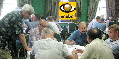 INNOBALL simulation games training Vadim Kotelnikov Mars intellectual teamwork brainstorming