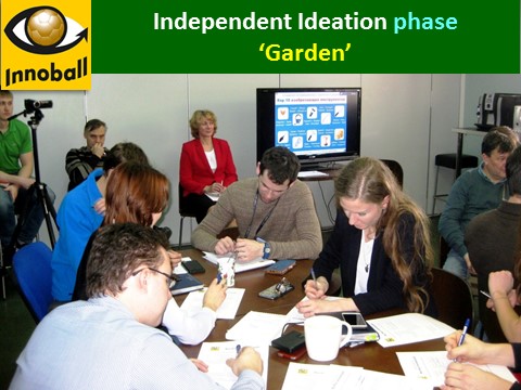 Garden independent ideation phase Innovation Braiinball, Innoball