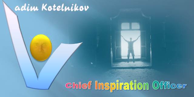 Vadim Kotelnikov logo banner - Chief Inspiration Officer - Inspiration for Business and Life, Innovation Unlimited