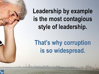 Vadim Kotelnikov Leadership jokes funny quotes leadership by example nourishes corruption