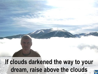 Vadim Kotelnikov quote photogram Raise aboive clouds