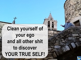 Ego quote Clean yourself of your ego and all other shit to discover your true self Vadim Kotelnikov