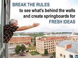 Vadim Kotelnikov quotes, Break the rules, learning, creativity, innovation photogram
