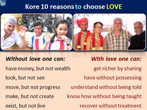 Choose Love 10 reasons, Vadim Kotelnikov photogram