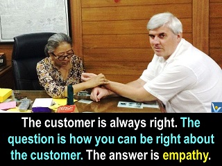 Customer is always right quote Empathy quotes Vadim Kotelnikov tibetan doctor Dolkar India