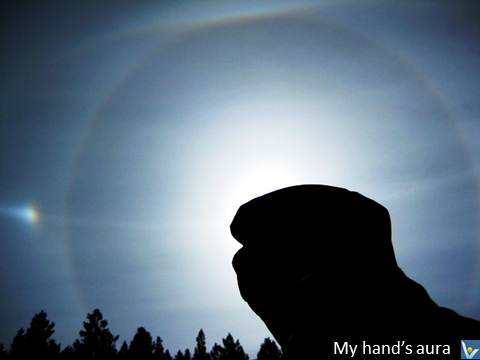 Hand's Aura, photo, creative selfie, Vadim Kotelnikov, rainbow, fist