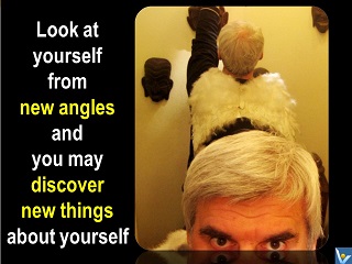 Self-Discovery Angel quotes Vadim Kotelnikov jokes humor mirror different angles
